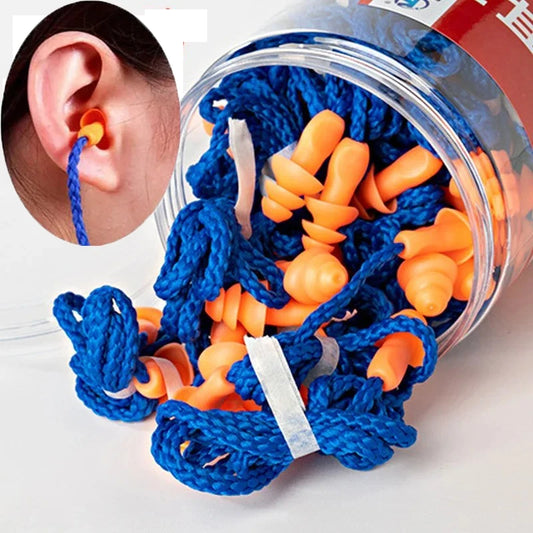 1/5/10 Pcs Silicone Corded Ear Plug Protector