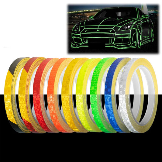 1cm*8m Reflective Tapes 9 Colors Reflectors Warning