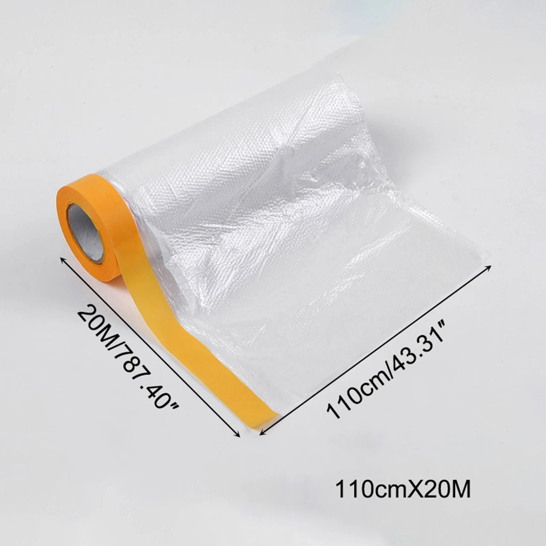 Taped PE Film Paper Furniture Dust