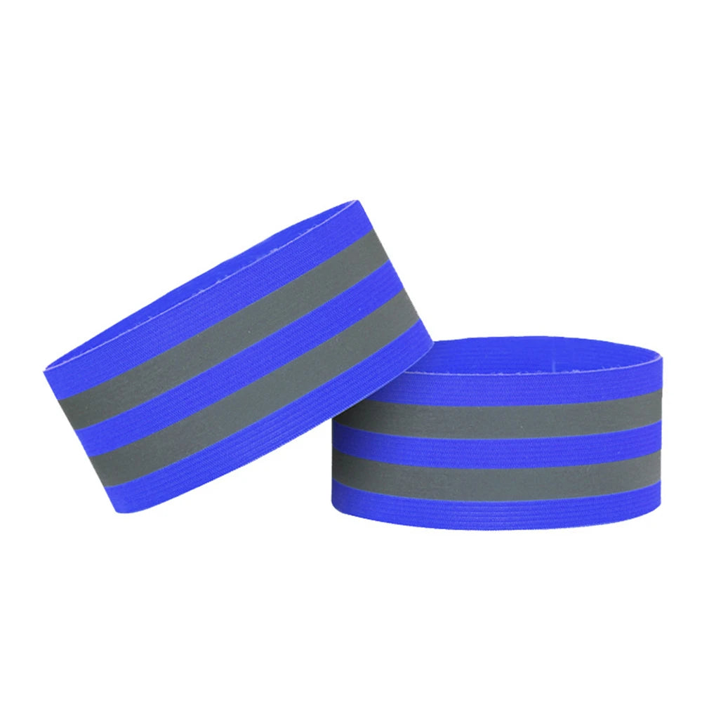 Wristband Reflector Tape Ankle Leg Safety Straps 2Pcs
