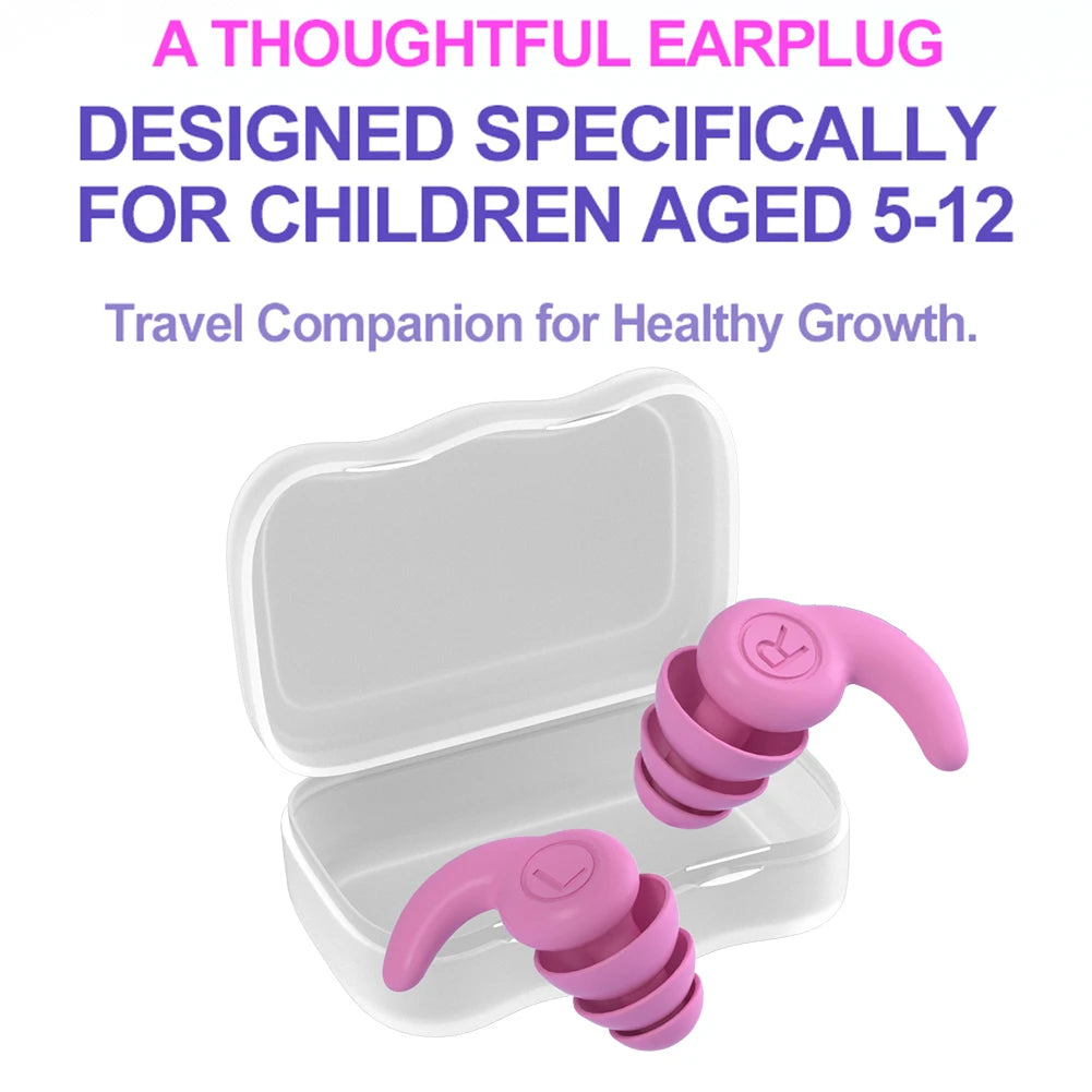 Children Silicone Ear Protector Canceling Noise 3 Layers