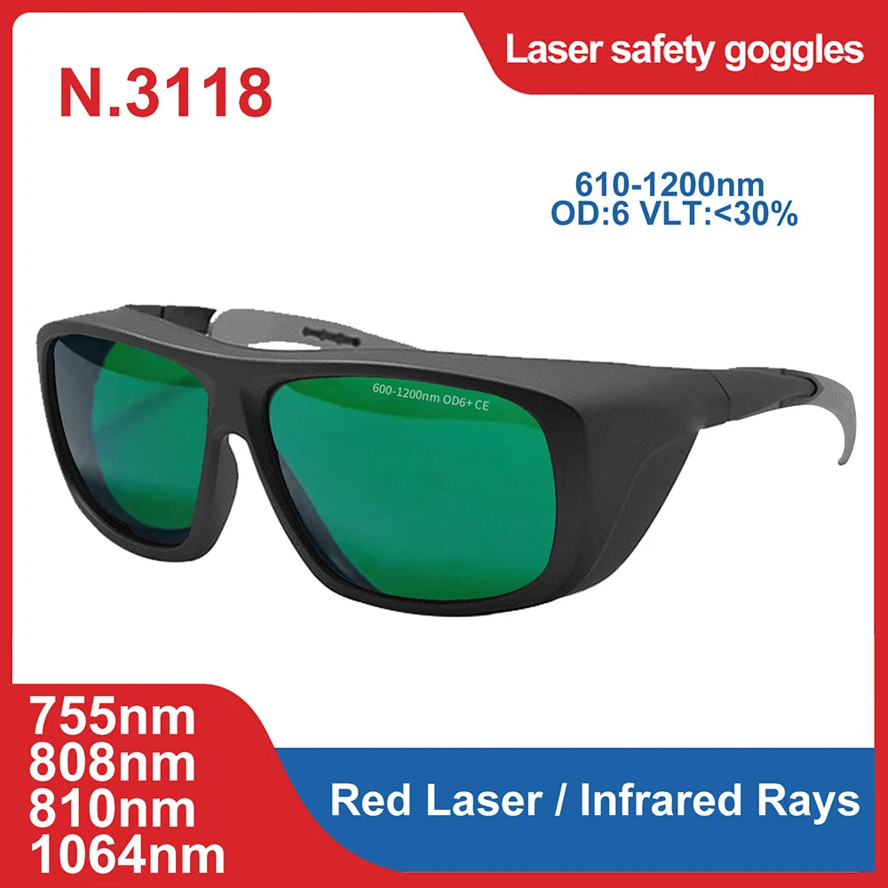 laser glasses 190-2000nm 10600nm OD6 CO2 Laser Protection goggles
