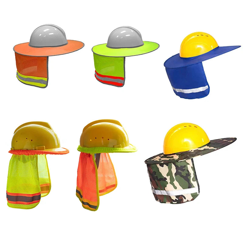 Summer Sun Shade Safety Neck Shield Helmets