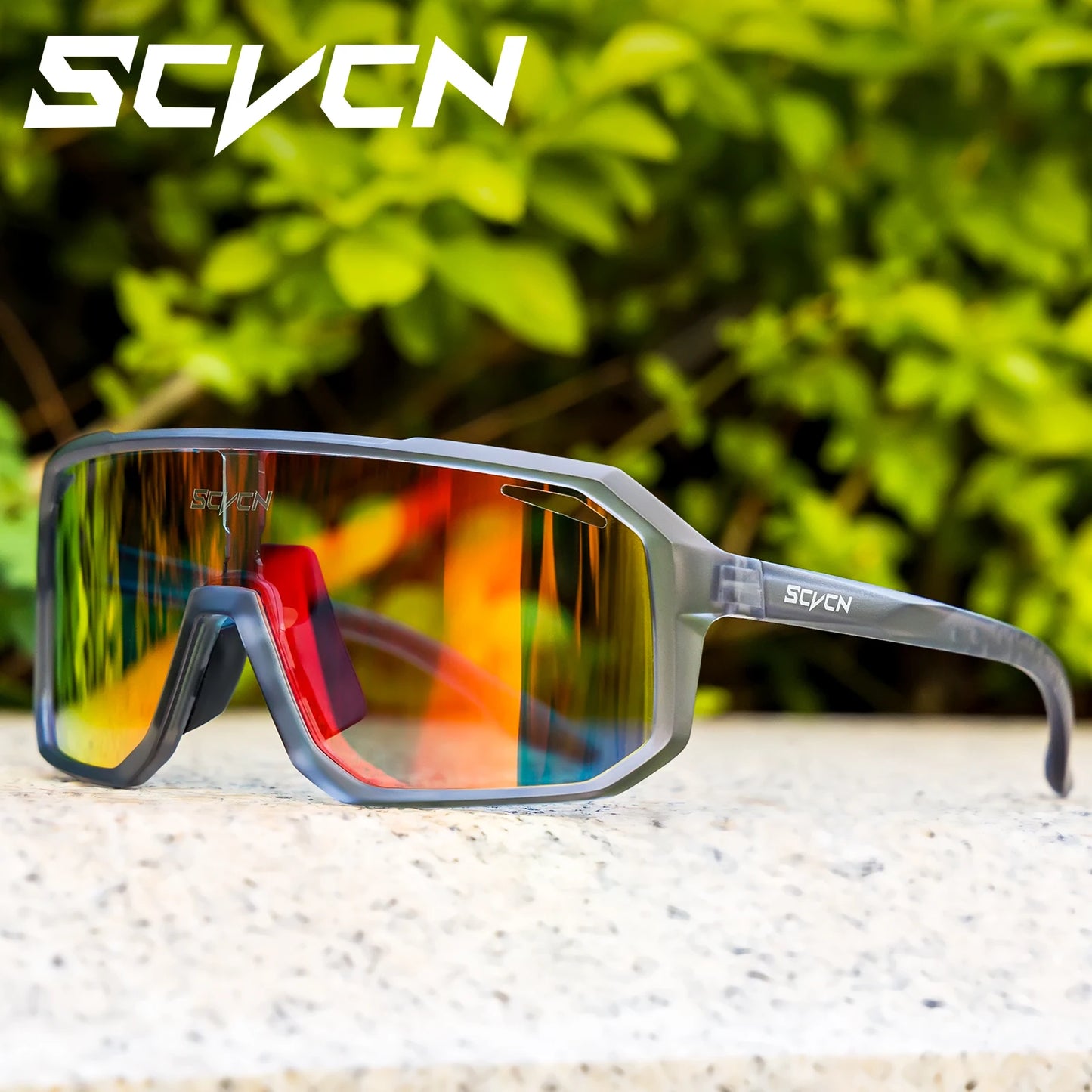 SCVCN Cycling Sunglasses Men MTB Road Driving