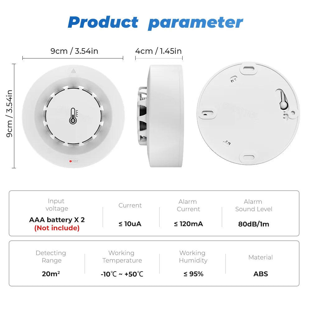 Anti Fog and Humidity Sensor Smoke Detector
