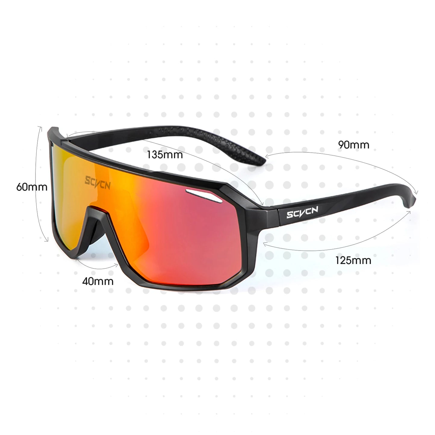 SCVCN Cycling Sunglasses Men MTB Road Driving