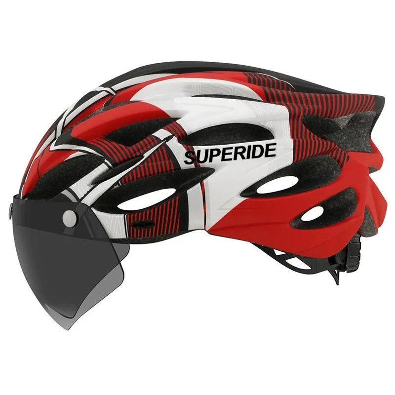 Ultalight Cycling Helmet with Magnetic Googles
