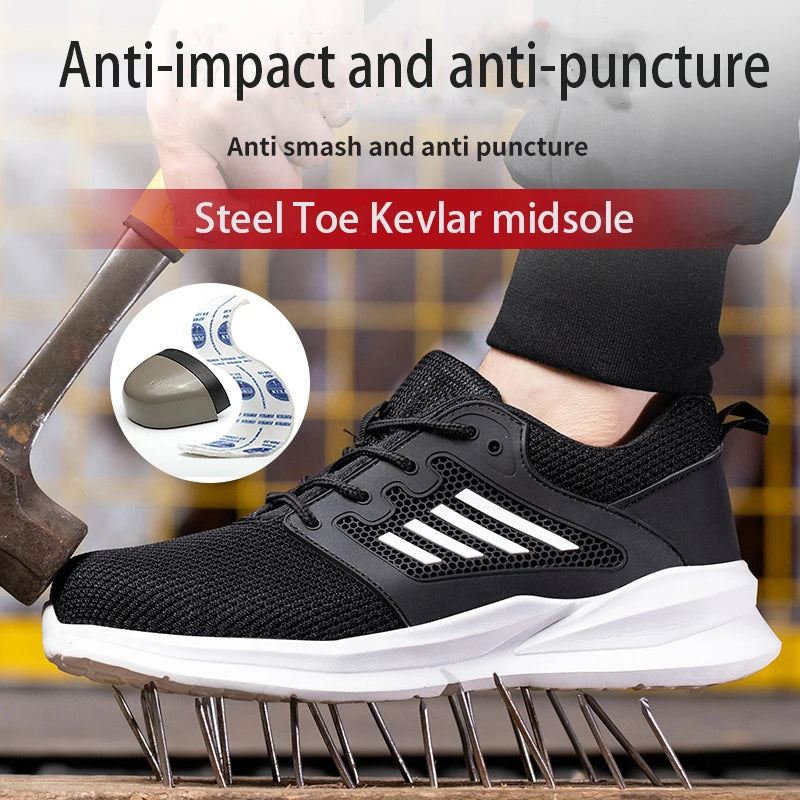 Work Safety Shoes Men Lightweight Indestructible