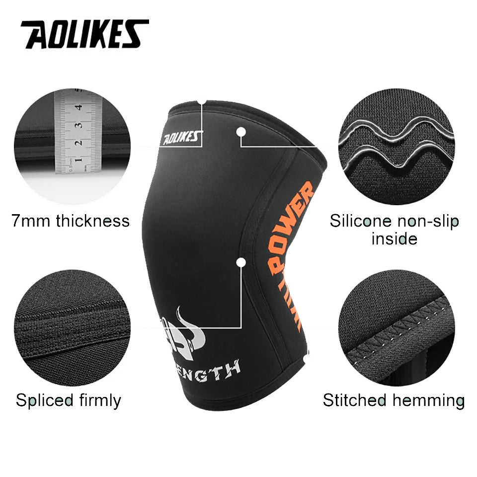 1 Pair Squat 7mm Knee Sleeves Pad