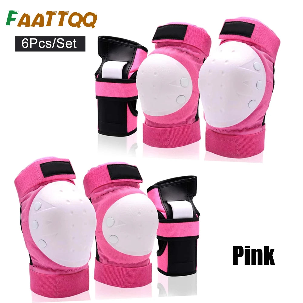 Kids/Adults Knee Elbow Pads Wrist Guards
