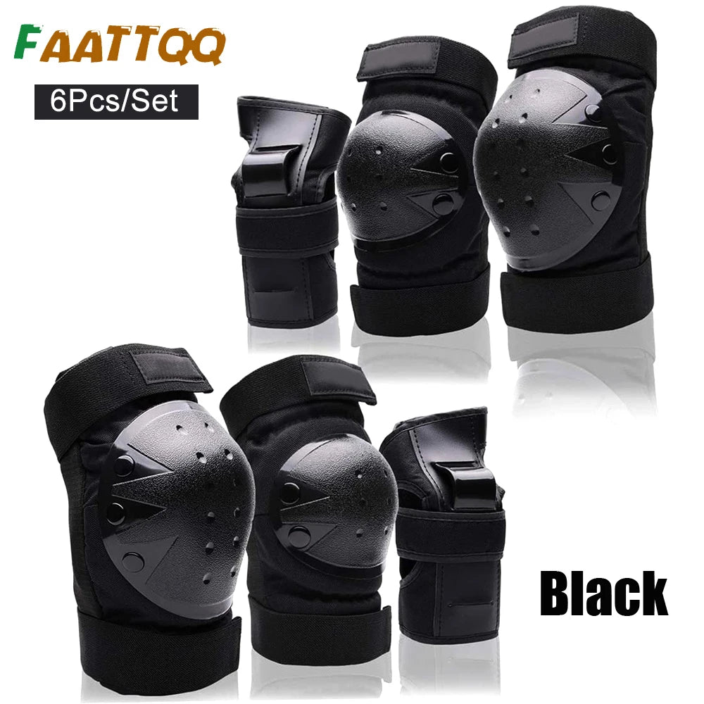 Kids/Adults Knee Elbow Pads Wrist Guards