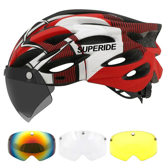 Ultalight Cycling Helmet with Magnetic Googles