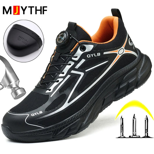 Safety Shoes Men Rotating button Protection