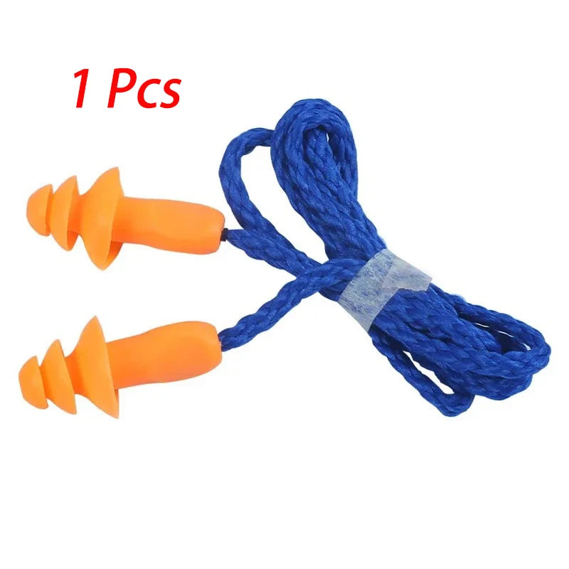 1/5/10 Pcs Silicone Corded Ear Plug Protector