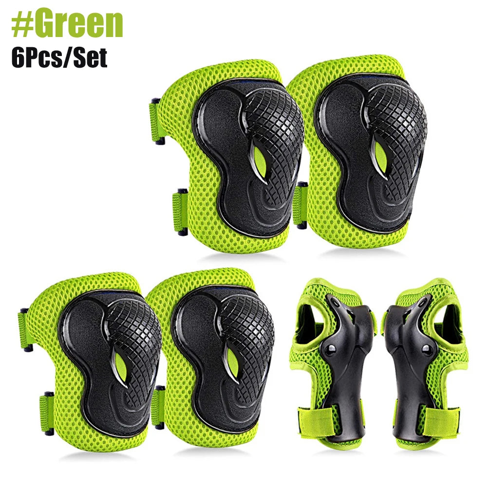 6Pcs/Set Kids Safety Knee Pads