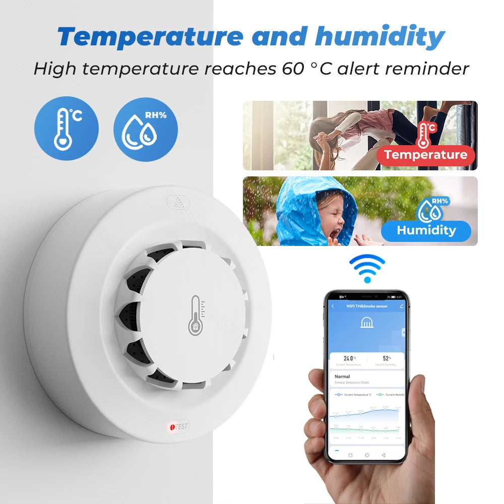 Anti Fog and Humidity Sensor Smoke Detector