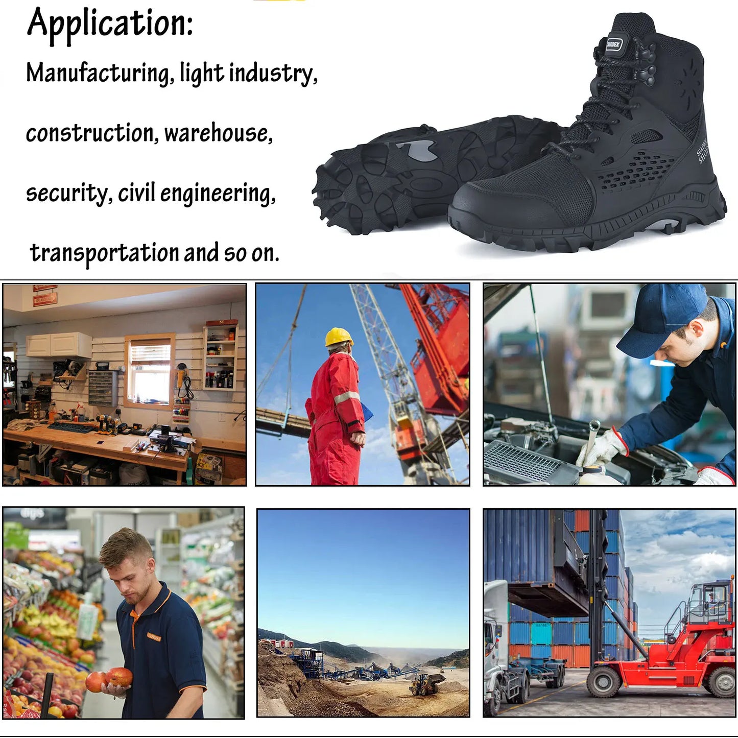 SUADEX S1 Safety Boots Men Work Shoes