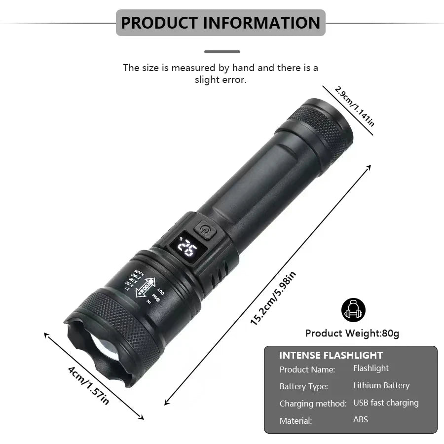 High Power Led Flashlight Self Defense