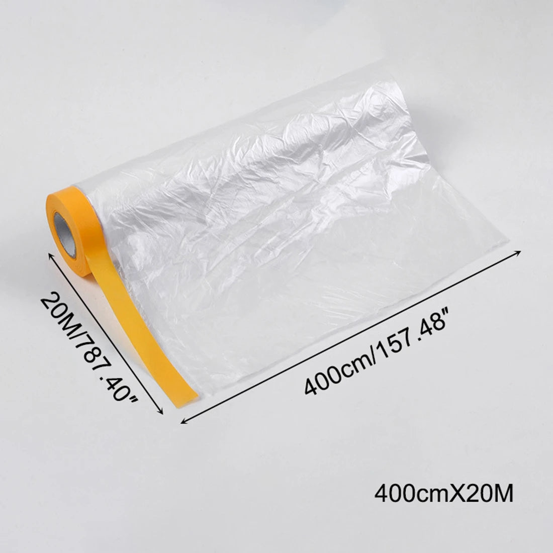Taped PE Film Paper Furniture Dust