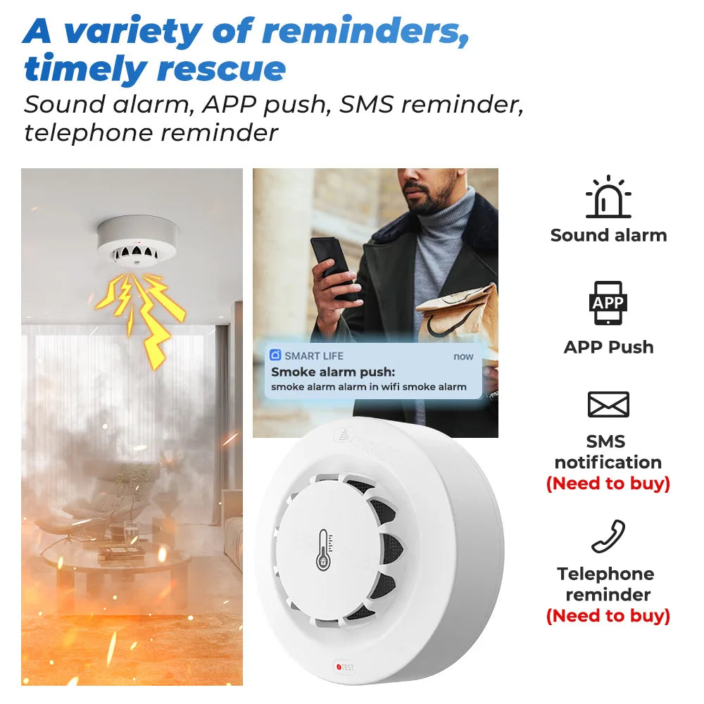 Anti Fog and Humidity Sensor Smoke Detector