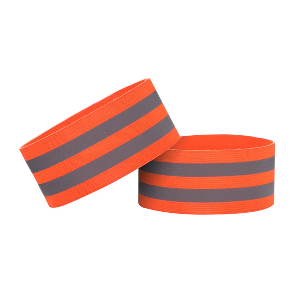 Wristband Reflector Tape Ankle Leg Safety Straps 2Pcs