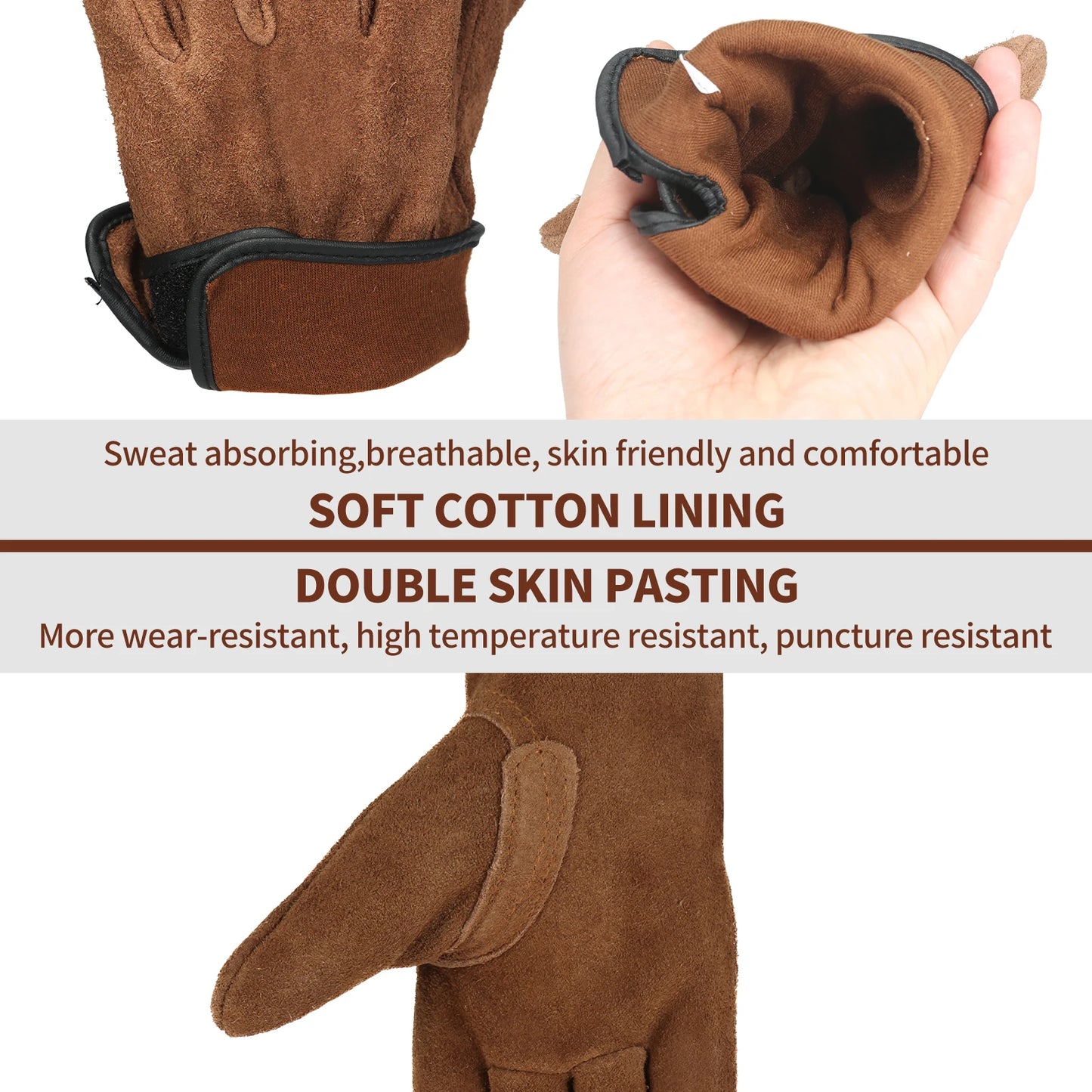 , Work Gloves Men Heavy Duty