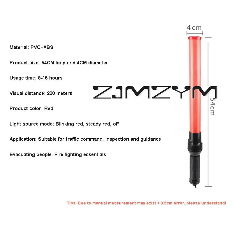 54cm LED Traffic Wand Rechargeable Safety Signal