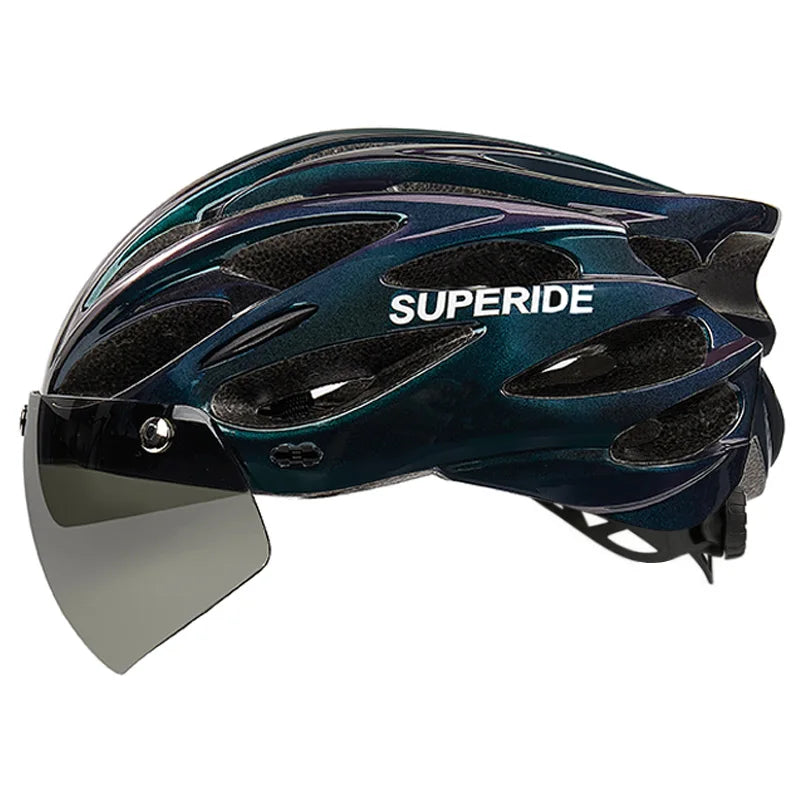 Ultalight Cycling Helmet with Magnetic Googles
