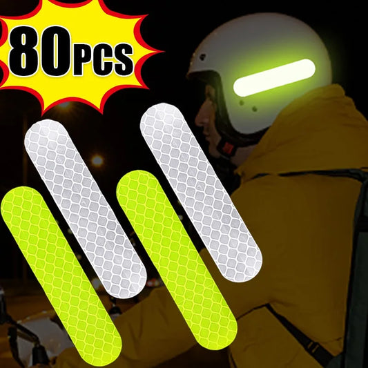 80-10PCS  Reflector Tape For Night Riding Walking Car