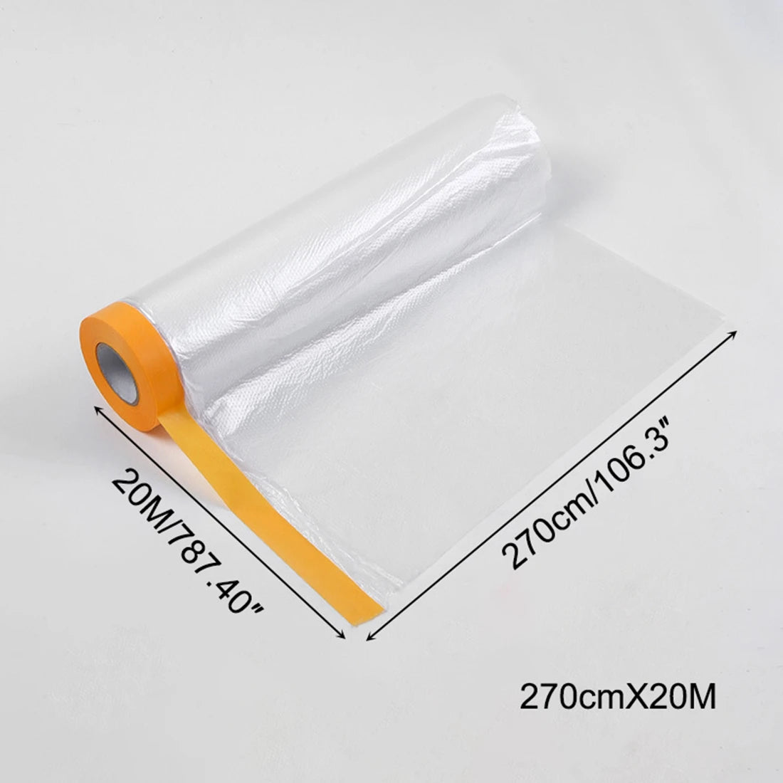 Taped PE Film Paper Furniture Dust