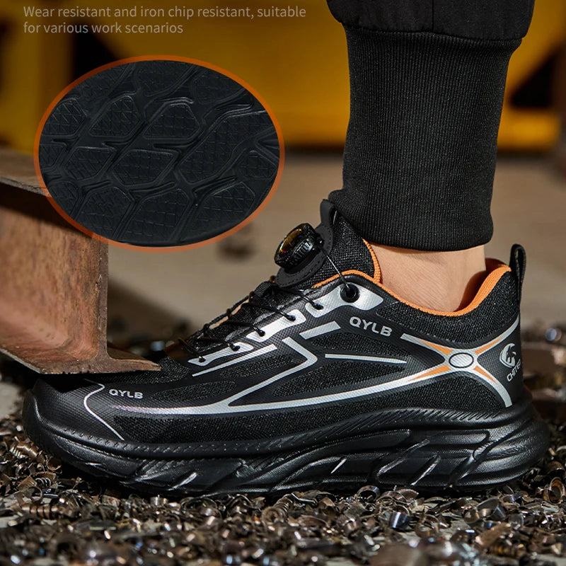 Safety Shoes Men Rotating button Protection