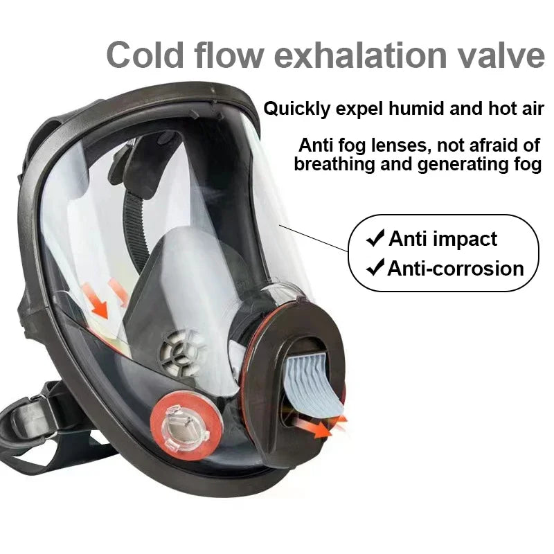 Full Face 6800 Gas Mask Spray Protective