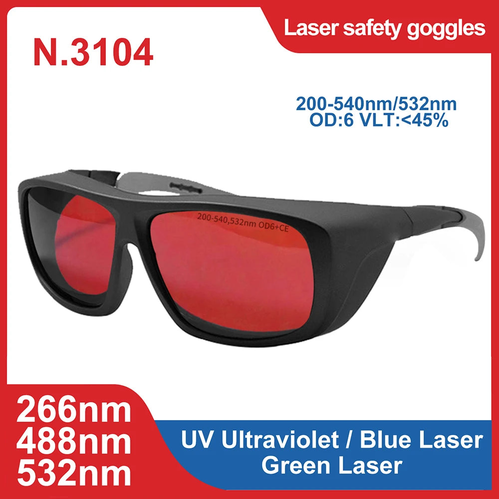 laser glasses 190-2000nm 10600nm OD6 CO2 Laser Protection goggles