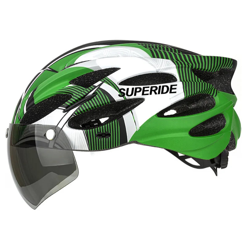 Ultalight Cycling Helmet with Magnetic Googles
