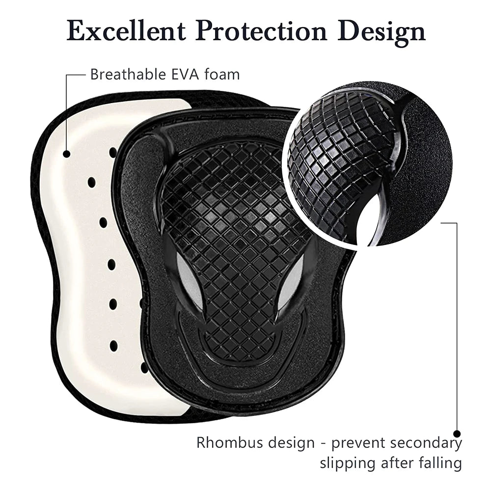 6Pcs/Set Kids Safety Knee Pads