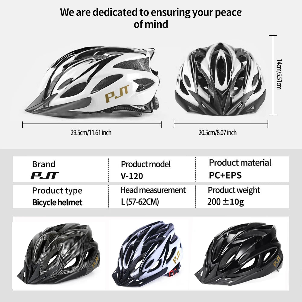 PMT Lightweight Cycling Helmet Comfort MTB Helmet Carbon