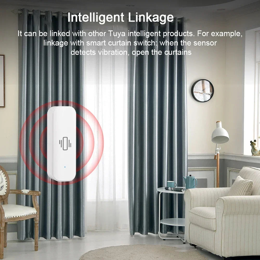 Tuya WiFi/Zigbee Smart Vibration Sensor Home