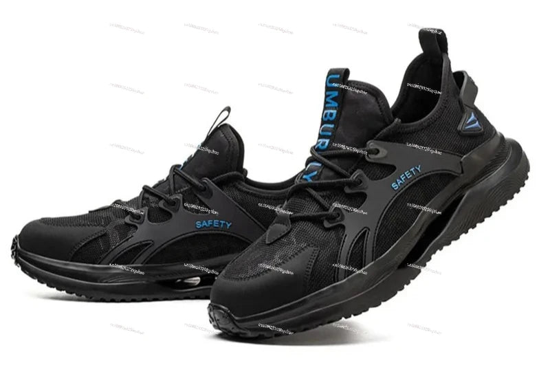 Summer safety shoes men work sneakers