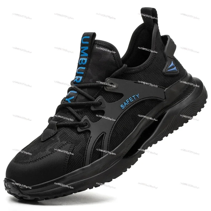 Summer safety shoes men work sneakers