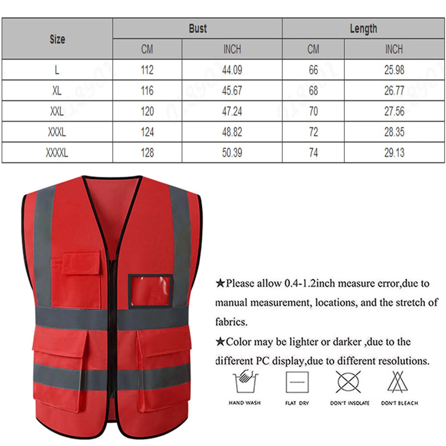 Adjustable Reflective Highlight Security Vests High