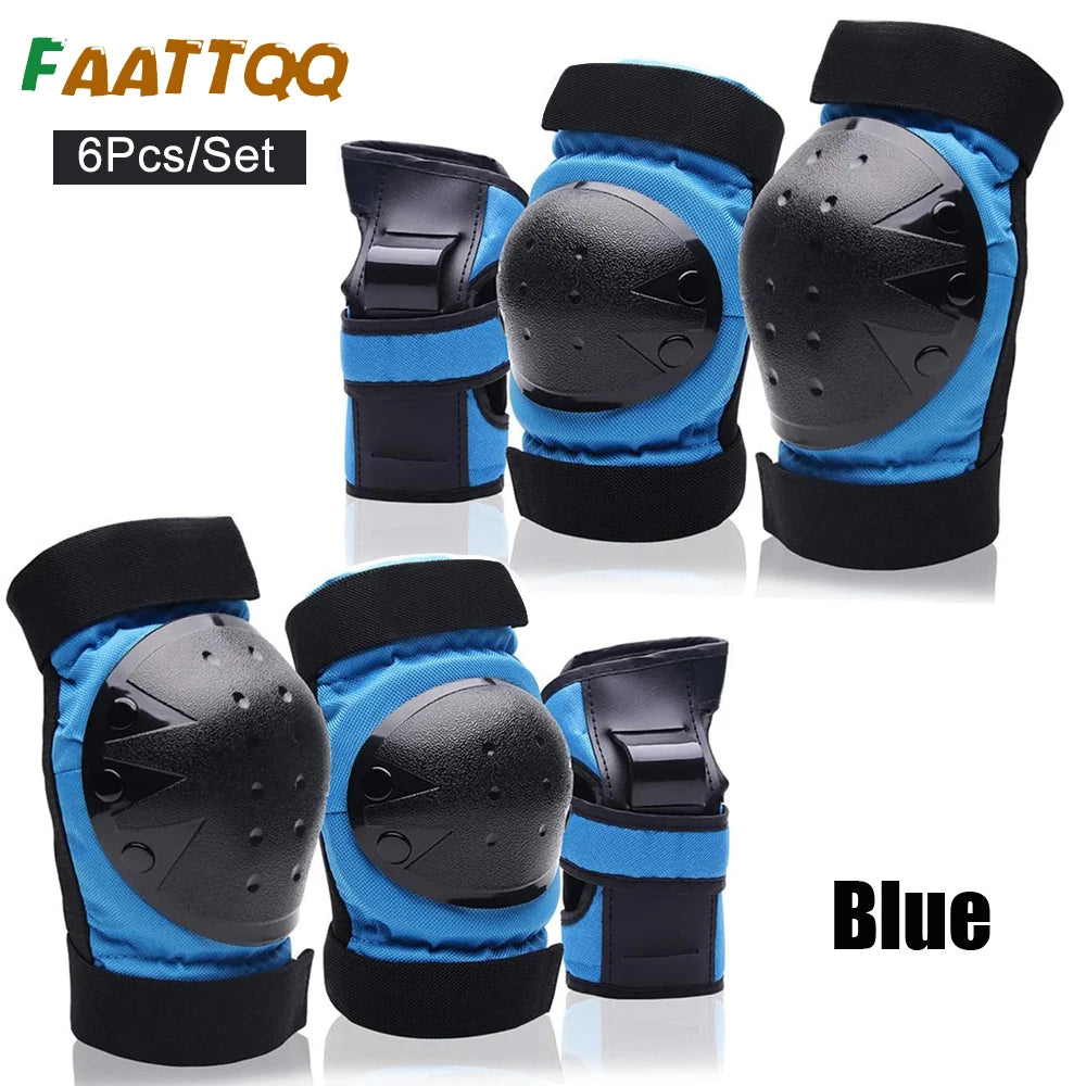 Kids/Adults Knee Elbow Pads Wrist Guards