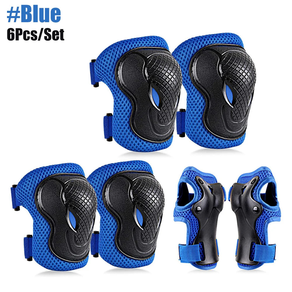 6Pcs/Set Kids Safety Knee Pads