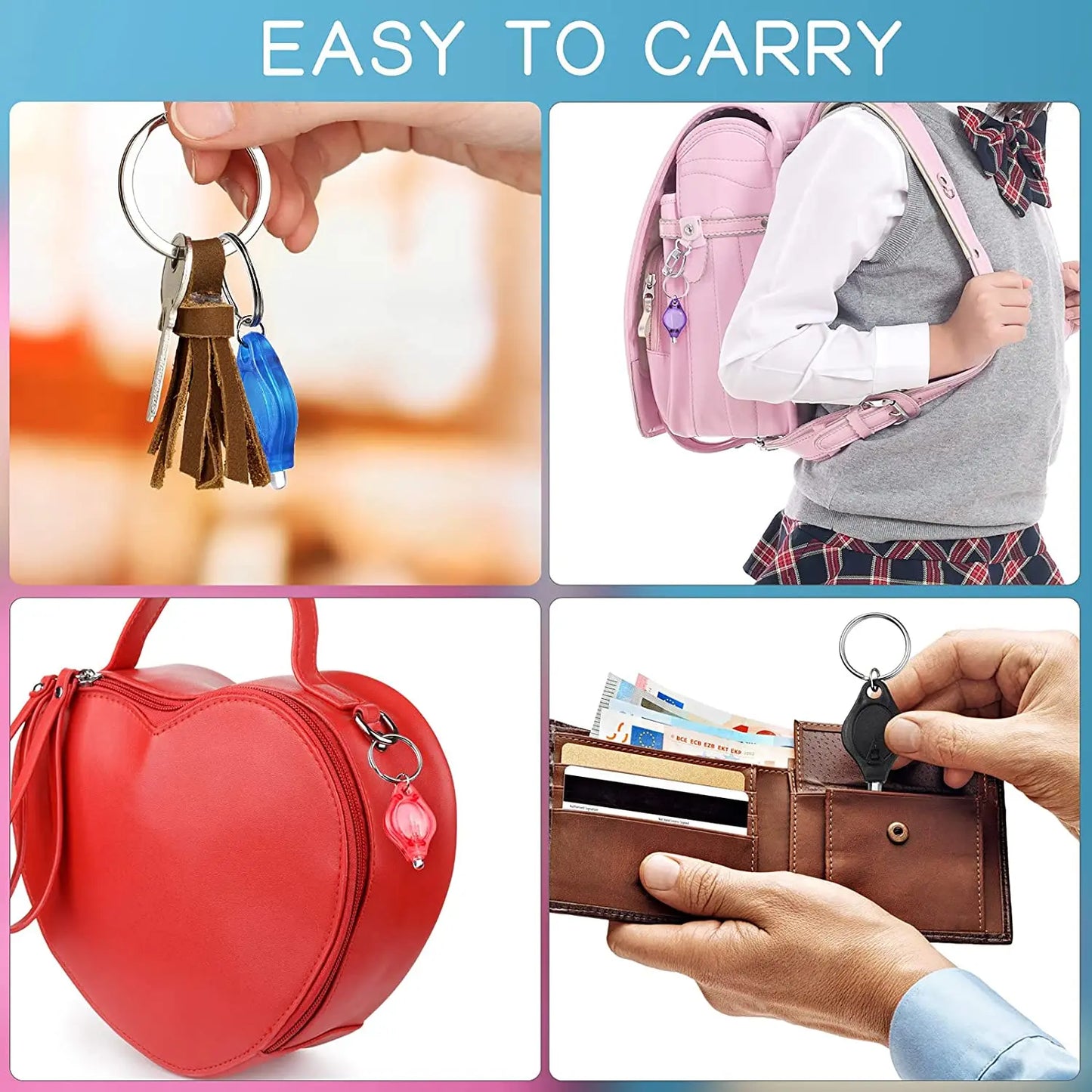 Key chain lamp Portable backup stairs Torch