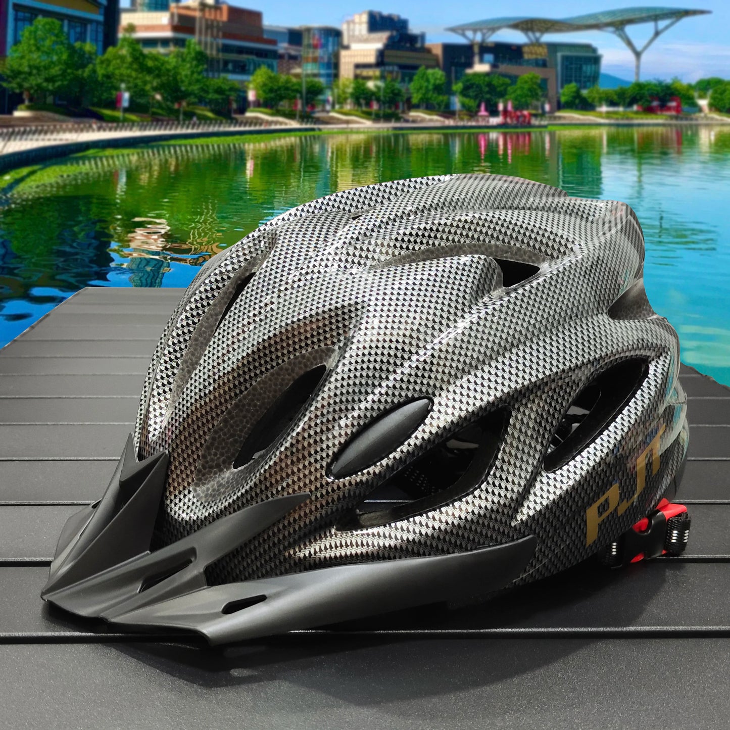 PMT Lightweight Cycling Helmet Comfort MTB Helmet Carbon