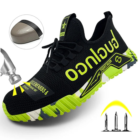 Protective Steel Toe Safety Shoes Men Anti-puncture