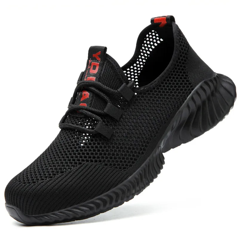 summer work shoes with protection breathable\