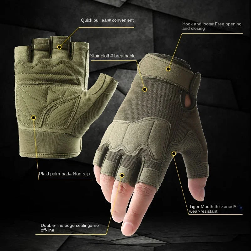 Tactical Gloves for Men and Women Half Finger