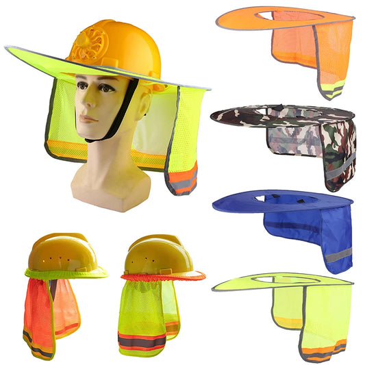Summer Sun Shade Safety Neck Shield Helmets