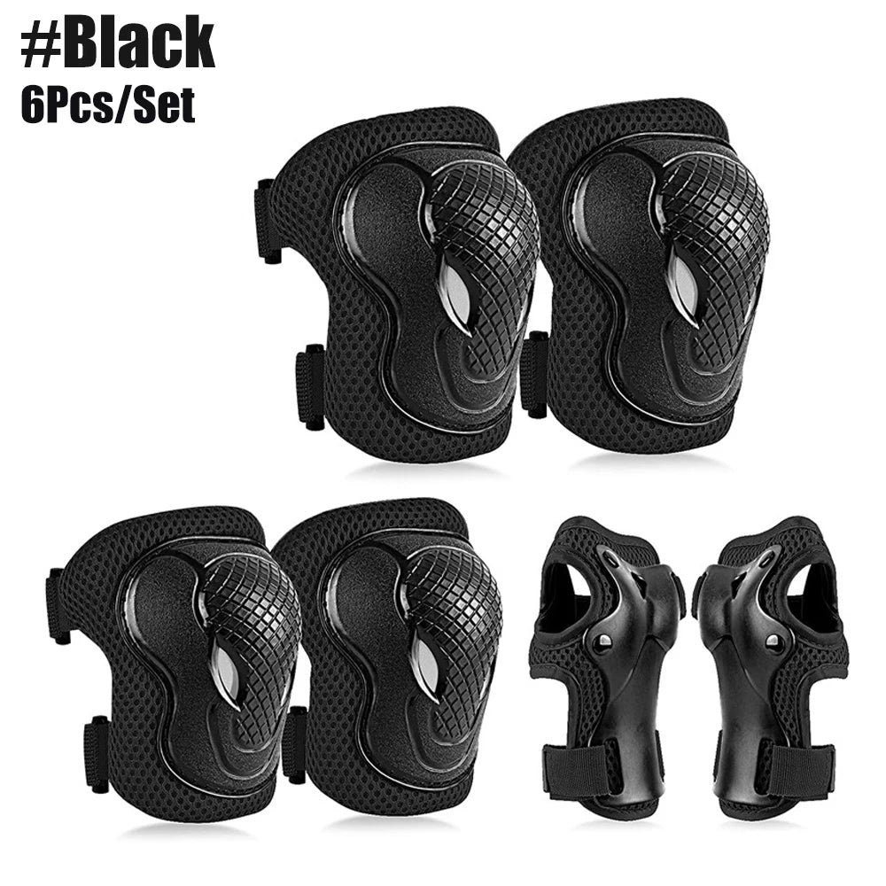 6Pcs/Set Kids Safety Knee Pads