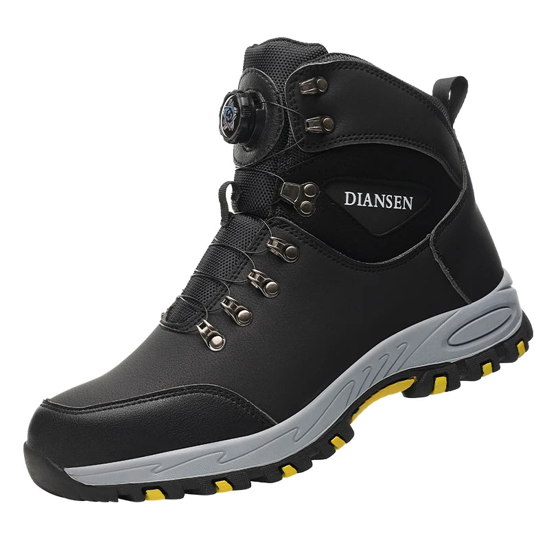 Rotating Button Safety Shoes Men Work